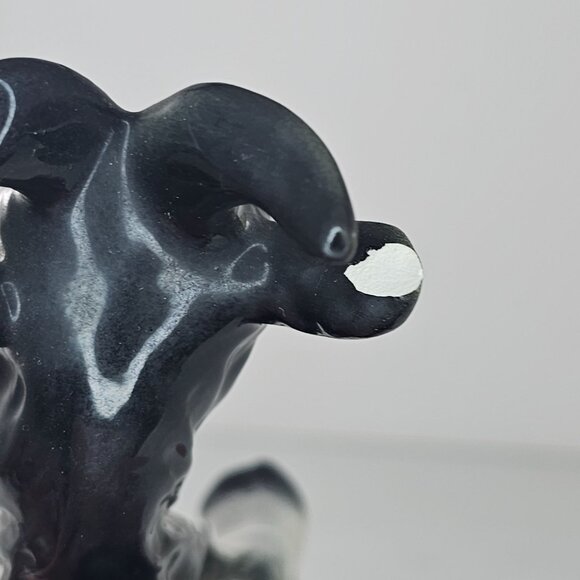 Vintage Goebel Cortendorf Ceramic Black White Goat Figurine Germany #12081 *CHIP - Picture 8 of 9